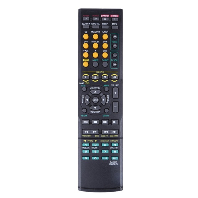 RAV315 Replace Remote Control fit for Yamaha AV Receiver Home Audio RX-V461 RX-V561 377 640 WN22730 EU RAV311