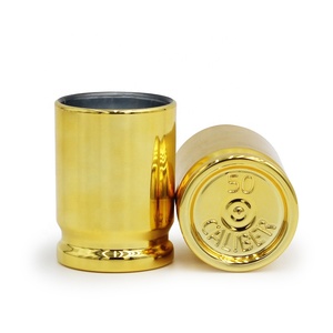 hot sale plastic bullet Casings shaped shot cup wine glass 2oz 50 Caliber Shot Glass set of 4
