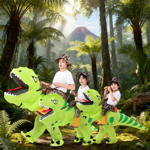 Inflatable khủng long cưỡi phong cách <span class=keywords><strong>Explorer</strong></span> ăn mặc bên chơi cosplay cha mẹ con tương tác thổi phồng - Product Image 5