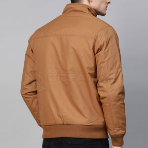 Veste bomber d'hiver pour homme, dernière tendance, col montant, toile, couleur personnalisée, logo, respirante, séchage rapide, service OEM, haute qualité - Product Image 3