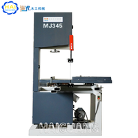 Scie à ruban verticale industrielle, moteur 2,2 kW, 220 V/380 V, table coulissante, outil de coupe du bois, largeur max. 250 mm, largeur max. 360 mm, biseau 45° facile