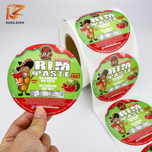 Etiquetas Adhesivas Redondas de Vinilo Impresas a Color, Brillantes e Impermeables, con Logotipo Personalizado para Envases de Alimentos - Product Image 1