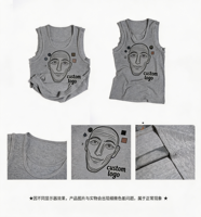 Camiseta sin mangas ajustada de alta elasticidad para hombre con estampado de doble cara 'Good Bad Drunk', chaleco sin mangas, logotipo personalizado, camiseta de entrenamiento de punto texturizado
