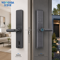 Cerradura Biométrica Inteligente Yomoga de Aleación de Zinc para Muebles y Puertas, con Huella Digital, Tarjeta RFID, WiFi y App, para Uso en Hoteles y Centros Comerciales