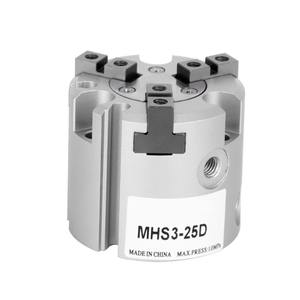 นิ้วจับชิ้นงานแบบนิวเมติกชนิด SMC แบบสองขากรรไกร สามขากรรไกร สี่ขากรรไกร รุ่น MHS2/3/4-16D20D25D32D40D สำหรับที่จับเครื่องมือ - Product Image 1