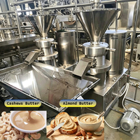 Machine à broyer le beurre d'arachide haute vitesse 200-500 kg/h en acier inoxydable 304 avec moulin colloïdal pour pâte de noisette et de cacao 220/380V