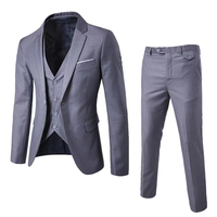 Costumes Homme de Luxe Haute Qualité, Costumes de Cérémonie Classiques Hommes pour Mariage, 3 Pièces Coupe Slim