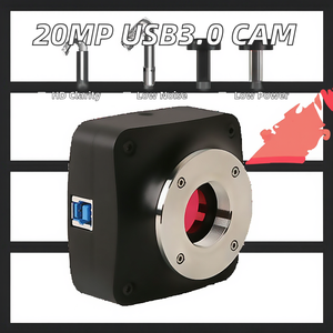 USB3.0 20MP Exmor CMOSセンサー超低ノイズ蛍光顕微鏡超高感度暗視野カメラ低電力 - Product Image 3