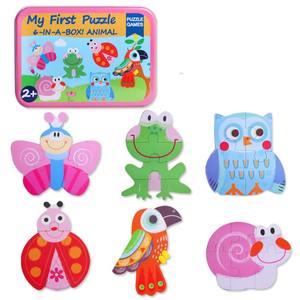 Offre Spéciale Animaux Tri Jeux Bébé Intelligent Modèle Éducatif Blocs En Bois Tangram Puzzle Pour Les enfants - Product Image 5