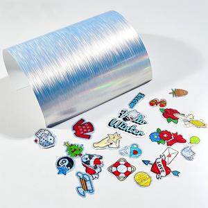 Inkjet PET Label Printing Platinum Brushed Silver Pet Label Sticker Suppliers PET Sticker Roll for Printable - Product Image 4
