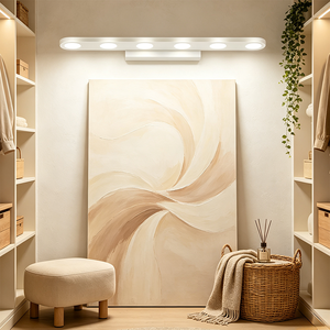 Modern LED wall lamp Aluminum body wall <b>light</b> White rectangular <b>bathroom</b> lamp Warm white surface mounted - Product Image 6