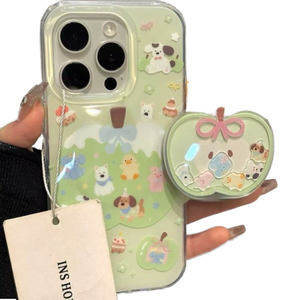 เคสโทรศัพท์ลายหมีน่ารักกันกระแทกสำหรับ iPhone 17 Pro Max, เคสแข็งป้องกันพร้อมปกป้องกล้อง - Product Image 1