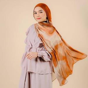 Gran oferta Hijab de viscosa Modal personalizado 70*180cm cuatro estaciones patrón Floral bufanda musulmana transpirable con logotipo personalizado - Product Image 5