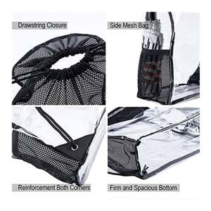 Mochila con cordón transparente de PVC ecológica unisex, nueva bolsa de fitness de moda para hombres y mujeres para uso en el gimnasio - Product Image 4