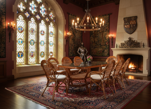 Juego de Comedor JAVA de Ratán/Mimbre, 8 Piezas, Elegante Juego de Mesa y Sillas para Hoteles, Apartamentos, Hogares Modernos, Calidad Premium y Confort - Product Image 3