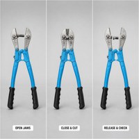 Pince coupante pour fil en acier à haute teneur en carbone, coupe-câble robuste, coupe-boulons avec poignée ergonomique