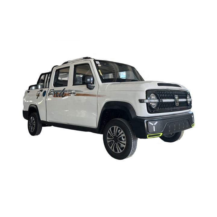 Custom Chinese Double Cabin 4 Wheeler Mini Small Ev Electric Pick Up