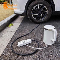 Câble Feyree V2L pour voiture électrique, prise de décharge latérale, chargeur EV Type 2 16A, prise EU, station d'alimentation extérieure, nouveau (version améliorée)