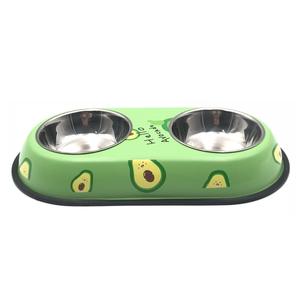 Alimentador de agua potable de acero inoxidable doble ecológico, cuenco bonito y antigolpes para perros, cuenco para gatos, cuenco para mascotas para perros y gatos - Product Image 5