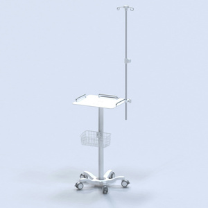 Multifunctionele Medische Metalen Mobiele Kar Infusiestaaf Monitor Instrument Elektrocardiogram Computer <span class=keywords><strong>Trolley</strong></span> 5 Stille Wielen - Product Image 3