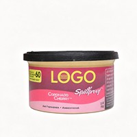 Désodorisant pour voiture en boîte métallique, logo personnalisé, vente en gros en vrac pour la décoration intérieure de voiture, parfum pour voiture