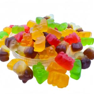 China Hersteller Großhandel EN71-zertifizierte Süß-Saure Cola-Würmer und Gummibärchen & Kristallgummis in gemischten Fruchtgeschmacksrichtungen im Beutel - Product Image 1