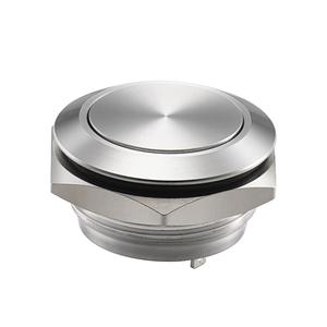 Momentary Latching <b>Push</b> <b>Button</b> <b>Switch</b> 12mm NO 2A Stainless Steel Metal Waterproof IP65 Aluminum Bezel Flat Head 12V 24V - Product Image 2
