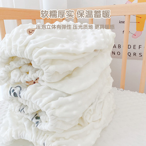 Drap de lit pour bébé en velours, anti-statique, 1,0 m, motif de dessin animé, housse de literie pour nouveau-né - Product Image 2