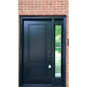 White Primer Steel Hollow Core 2 Panel Moulded Design Metal Exterior Doors