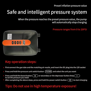 <span class=keywords><strong>Gonfleur</strong></span> SUP avec pompe à air électrique numérique à haute pression intelligente à deux étages 20 PSI pour planche à pagaie gonflable - Product Image 3