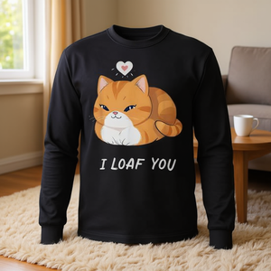 Maglietta a maniche lunghe Tabby Cat I Loaf You - Product Image 3