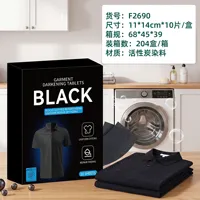 Feuilles de lavage noircissantes pour vêtements, agent réparateur fixateur de couleur, prévient la décoloration, restaure la vitalité, intensificateur de teinture pour le linge