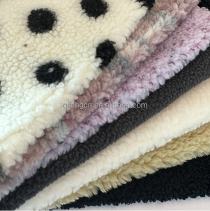 Thời Trang Cao Tùy Chỉnh Bán Buôn Dệt Kim In 100% Polyester Nâu Lông Cừu Boucle Tweed Vải Cho Áo Khoác Mùa Đông - Product Image 2