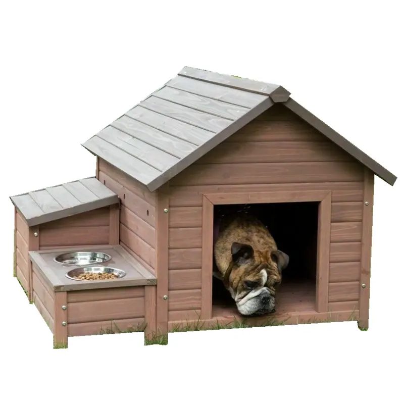 犬の犬小屋ペットハウス木製屋外シェルター犬小屋大型ウェザーケージホーム耐性新しい
