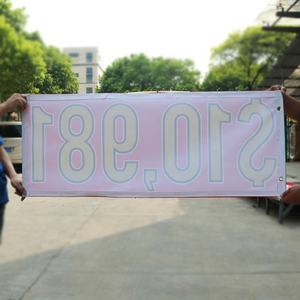 Banner de vinilo resistente con impresión UV de alta calidad con bolsillos de ojales y postes de PVC para publicidad en exteriores e interiores - Product Image 5