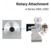 IDEEDA Nouvelle série d'accessoires rotatifs avec pilote pour marquage laser à fibre, DC 12V, angle de poinçonnage -45~+90, 15KG