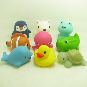 Juguetes de Baño No Tóxicos para Bebés y Niños, Juguetes de Plástico para <span class=keywords><strong>Bañera</strong></span>, Animales Marinos, Tortuga, <span class=keywords><strong>Ballena</strong></span>, Pato, Rana - Product Image 1