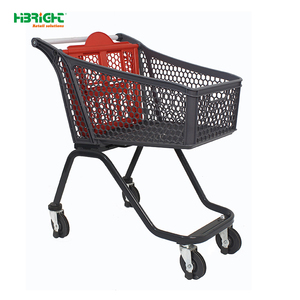 Highbright Modern <b>Plastic</b> Supermarket Shopping <b>Trolley</b> for Supermarket and Stores - Product Image 2