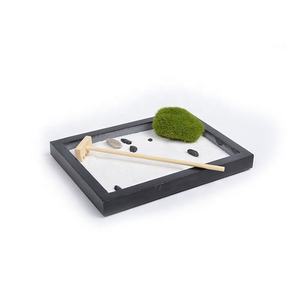 Kit de Jardín de Arena Zen de Diseño Japonés para Interiores, Forma Rectangular, Mini Meditación de Escritorio, <span class=keywords><strong>Terapia</strong></span> Psicológica - Product Image 3
