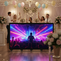 Scène DJ LED portable, support d'affichage pliable et étanche, adapté à la publicité dans les centres commerciaux et les magasins de détail.