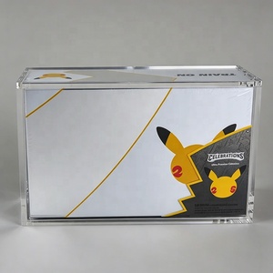 Boîte de présentation magnétique en acrylique personnalisable et anti-poussière, idéale pour le rangement et la protection des cartes Pokémon UPC et des coffrets cadeaux de festival - Product Image 4