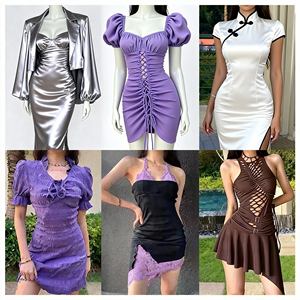 批发女式休闲连衣裙款式库存混合款式随机发货衣服 - Product Image 5