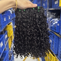 Lots de Cheveux Humains Bruts Vierge 100% Naturels Birmans Bouclés Non Traités en Gros