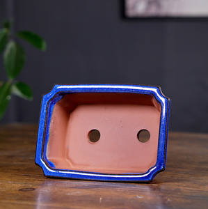 Yixing <span class=keywords><strong>pot</strong></span> à bonsaï rectangle pots à bonsaï <span class=keywords><strong>en</strong></span> céramique émaillée céramique peinte à la main <span class=keywords><strong>pot</strong></span> à bonsaï <span class=keywords><strong>japonais</strong></span> pour <span class=keywords><strong>jardin</strong></span> et usage domestique - Product Image 3