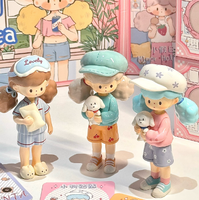 Molinta Licorne Série 'Little Holiday' Boîtes aveugles en PVC à la mode Figurines réconfortantes Trouver les créatures magiques de petites vacances