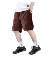 Shorts cargo d'été pour hommes, multi-poches, amples, sport et décontracté, grande taille, style simple et tendance, longueur genou, séchage rapide
