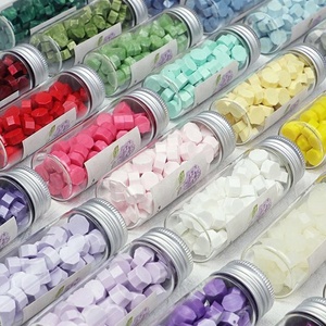 Glass Jar 60 Pcs Vintage Sealing <strong>Wax</strong> Tablet Pill Beads for <strong>Envelope</strong> <strong>Wax</strong> <strong>Seal</strong> - Product Image 2