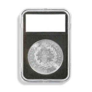 14 bis 46 mm quadratische Münz kapseln 1 Unze Libertad Gold Coin Box Kratz feste transparente Kunststoff-Sammler münzen Platten etui