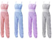 Combinaison de sport pour femme avec bretelles, taille élastique, pour yoga, danse, jogging et échauffement
