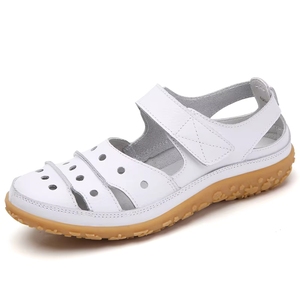 Nouveaux modèles <span class=keywords><strong>de</strong></span> <span class=keywords><strong>sandales</strong></span> plates d'été en <span class=keywords><strong>cuir</strong></span> pour femmes, idéales pour la <span class=keywords><strong>randonnée</strong></span> en extérieur, <span class=keywords><strong>de</strong></span> marque économique, vente en gros, chaussures chinoises <span class=keywords><strong>de</strong></span> haute qualité, grandes tailles USA - Product Image 4
